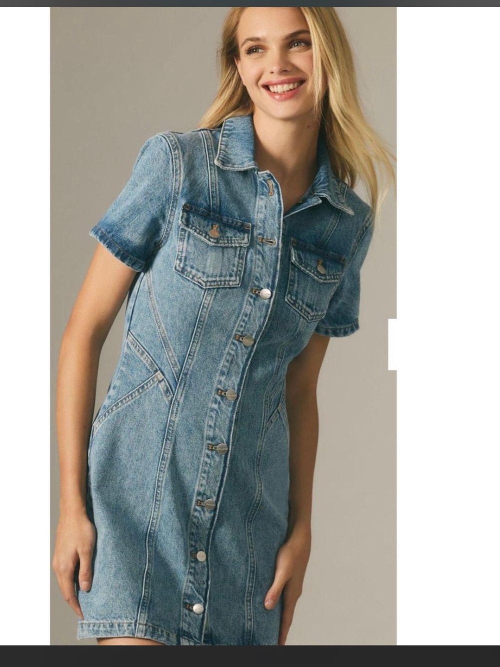 Pilcro by Anthropologie Demin Dress